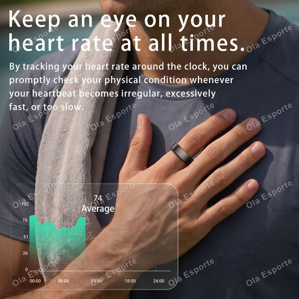 خاتم ذكي من Ola Esporte للرجال - مراجعة Blood Pressure Monitor وسعره